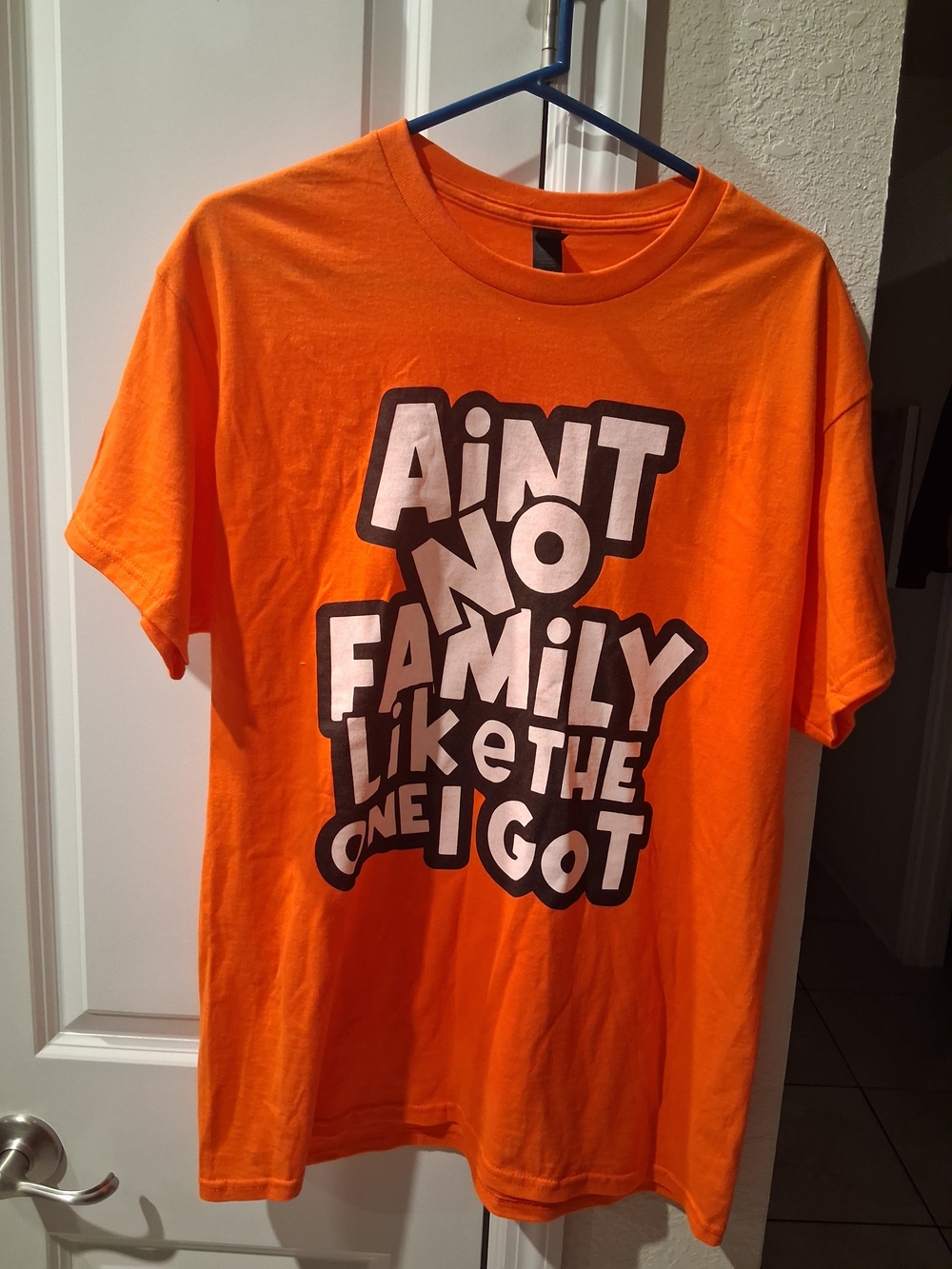 Bright Orange Graphic Tee - AIN'T NO FAMILY